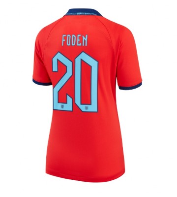 England Phil Foden #20 Replica Away Stadium Shirt for Women World Cup 2022 Short Sleeve
